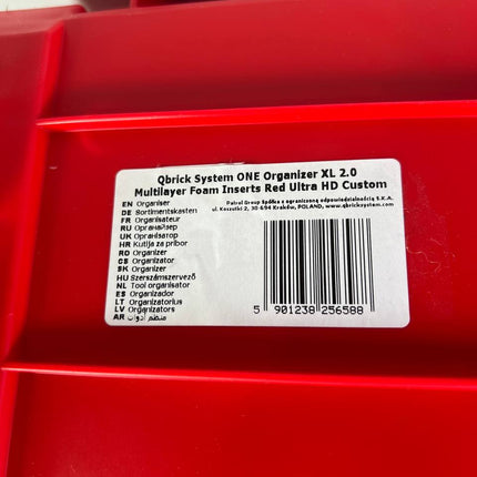 Qbrick System ONE Organizer XL 2 0 MFI RED Ultra HD Custom Organizer Beschaedigt 4 - toolbrothers