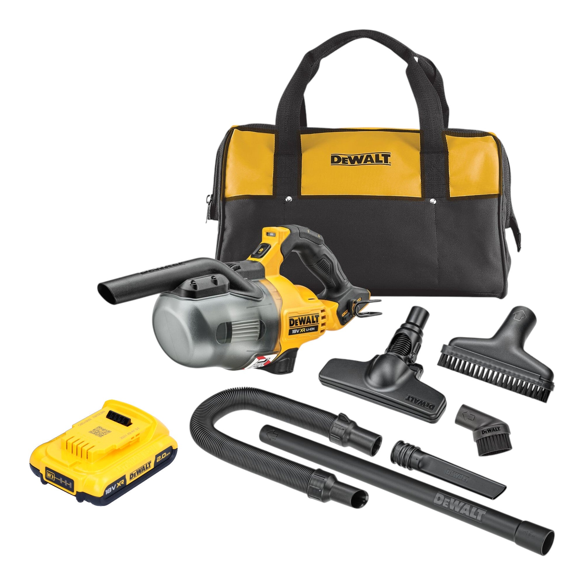 DeWalt DCV 501 LN Akku Stabsauger 18 V 0 7 l Staubklasse L 1x Akku 2 0 Ah ohne Ladegeraet 0 - toolbrothers