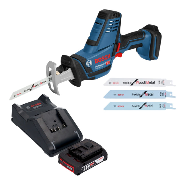 Bosch GSA 18V LI C Professional Akku Reciprosaege Saebelsaege 18 V 1x Akku 2 0 Ah Ladegeraet 0 - toolbrothers