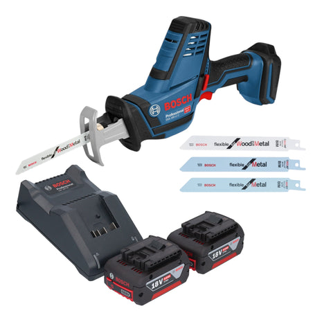 Bosch GSA 18V LI C Professional Akku Reciprosaege Saebelsaege 18 V 2x Akku 4 0 Ah Ladegeraet 0 - toolbrothers