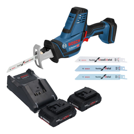 Bosch GSA 18V LI C Professional Akku Reciprosaege Saebelsaege 18 V 2x ProCORE Akku 4 0 Ah Ladegeraet 0 - toolbrothers