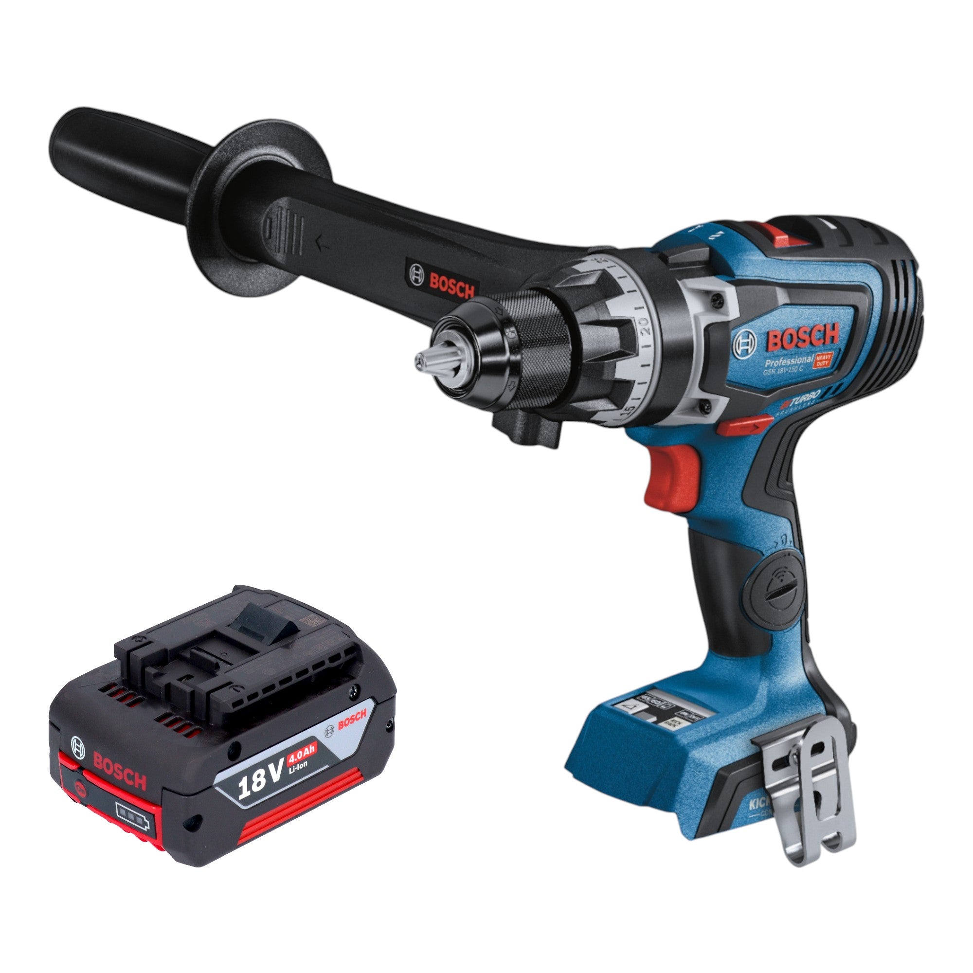 Bosch GSR 18V 150 C Professional Akku Bohrschrauber 18 V 150 Nm Brushless 1x Akku 4 0 Ah ohne Ladegeraet 0 - toolbrothers