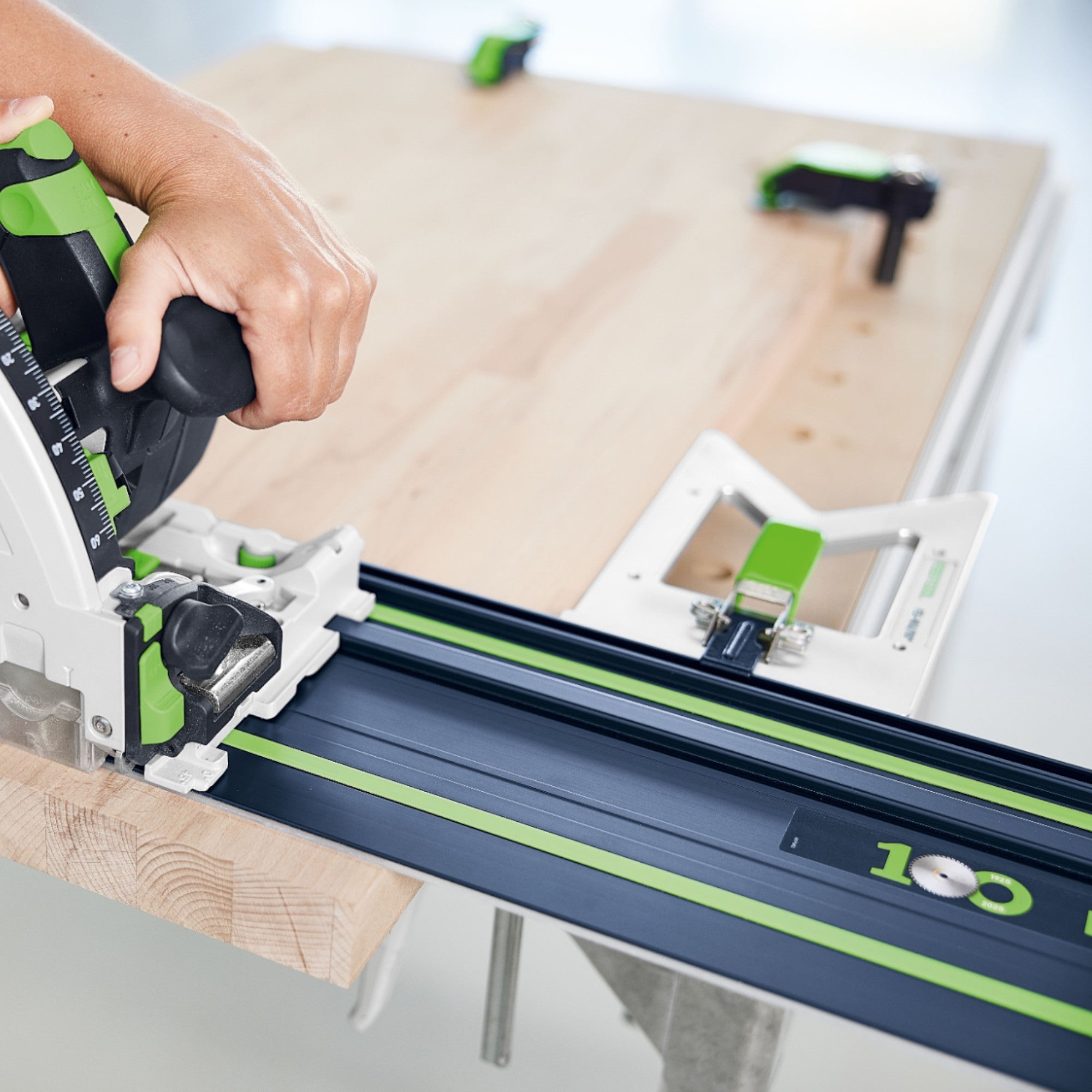 Festool 2x FS 1400 2 BL Fuehrungsschiene 1400 mm Blau 2x 578246 100Y Jubilaeums Edition FSV 2 Verbindungsstueck 577039  3 - toolbrothers