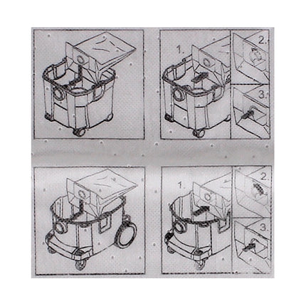 FEIN Vlies Filtersack für Dustex Nass- und Trockensauger 35 L Volumen 5 Stück ( 31345062010 ) - Toolbrothers