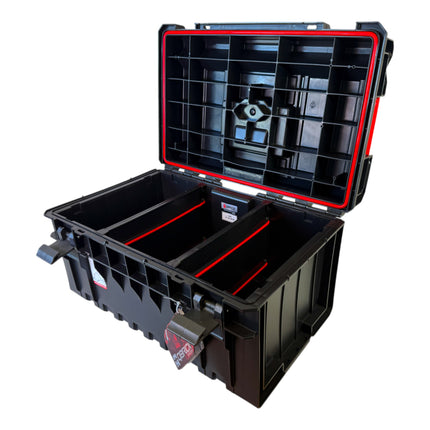 Qbrick System ONE 350 1 0 Basic Werkzeugkoffer 585 x 385 x 320 mm 38 l stapelbar IP66 alte Version ohne Gewindeeinsaetze 2 - toolbrothers