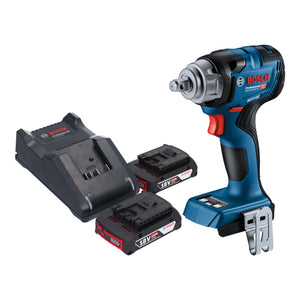Bosch GDS 18V-330 HC Professional Akku Schlagschrauber 18 V 330 Nm 1/2" Brushless + 2x Akku 2,0 Ah + Ladegerät