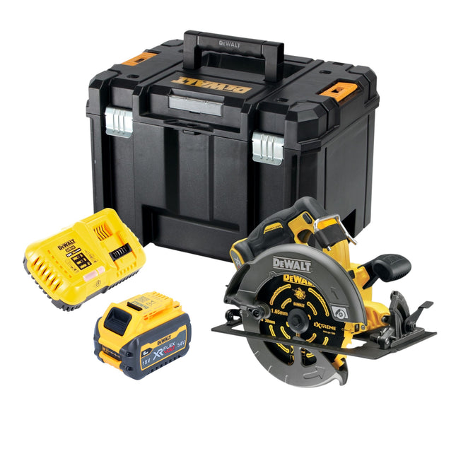 DeWALT DCS 578 T1T Akku Kreissaege 54V XR FlexVolt 190 mm Brushless 1x Akku 6 0 Ah Ladegeraet TSTAK 0 - toolbrothers
