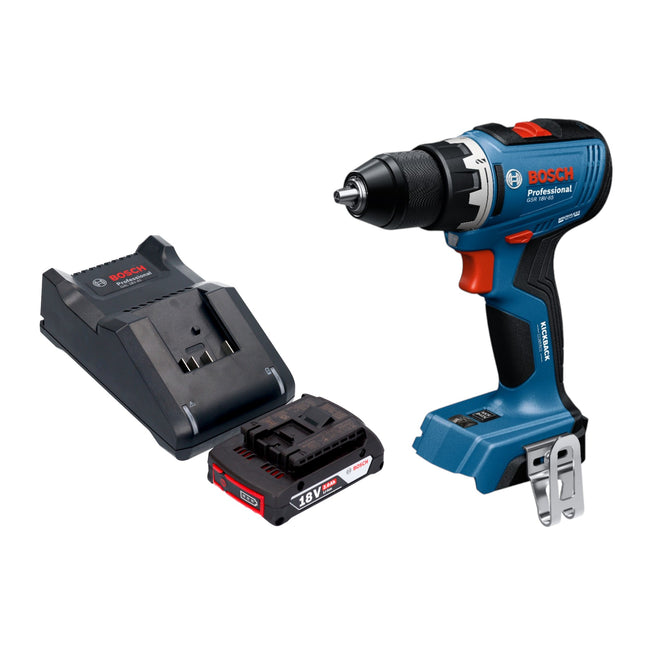 Bosch GSR 18V 65 Professional Akku Bohrschrauber 18 V 63 Nm Brushless 1x Akku 2 0 Ah Ladegeraet 0 - toolbrothers