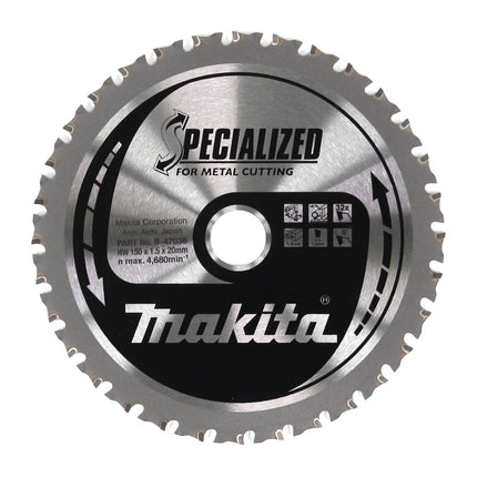 Makita DCS 553 RTJ Akku Metallhandkreissäge 18 V 150 mm Brushless + 2x Akku 5,0Ah + Ladegerät + 2x Sägeblatt für Metall + Makpac - Toolbrothers