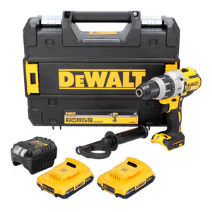 DeWalt DCD 996 D2T Akku Schlagbohrschrauber 18 V 95 Nm Brushless + 2x Akku 2,0 Ah + Ladegerät + TSTAK