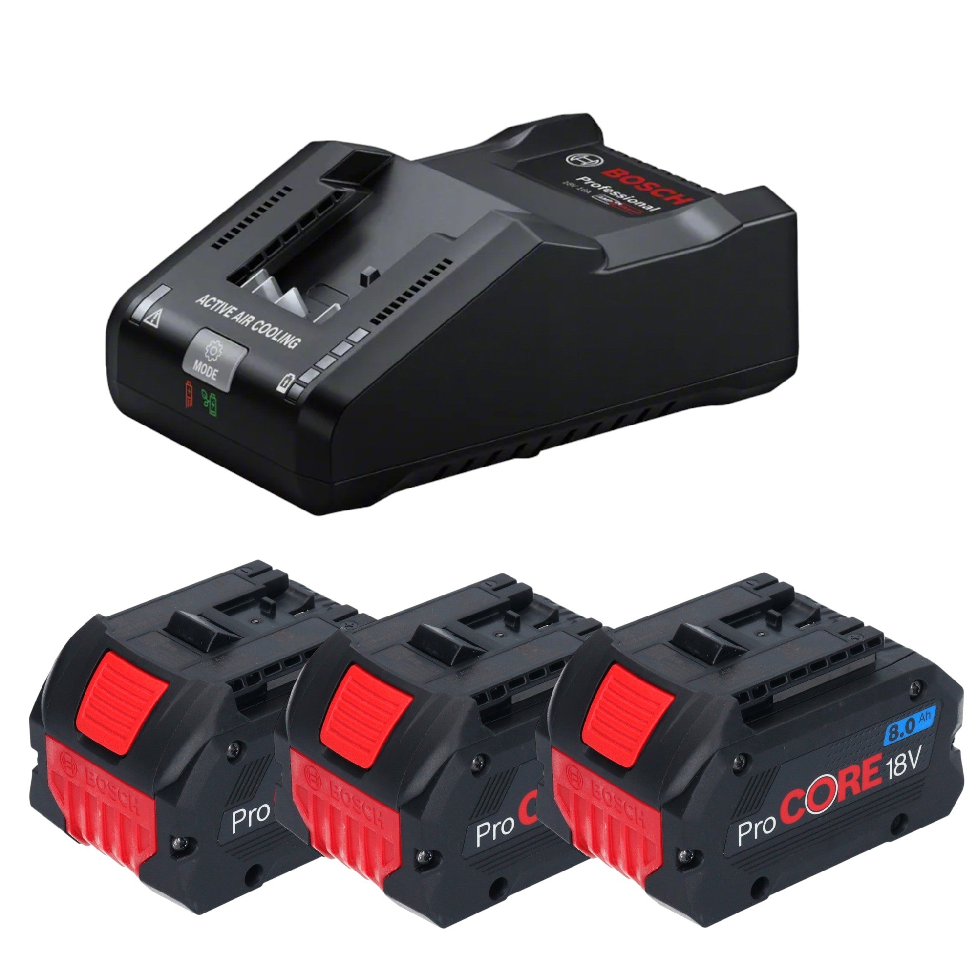 Bosch Starter Set mit 3x ProCORE 18 V 8 0 Ah Akku GAL 18V 160 Ladegeraet 0615A5004Y  0 - toolbrothers