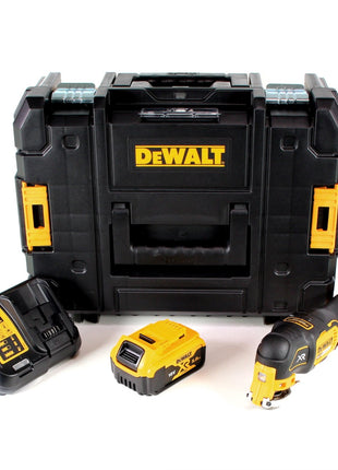 DeWalt DCS 355 P1 Akku Oszillierer 18V Brushless Solo + 1x Akku 5,0Ah + Ladegerät + TSTAK - Toolbrothers