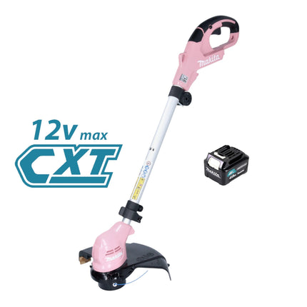 Makita UR 100 DMP Akku Rasentrimmer 12 V max 260 mm pink 1x Akku 4 0 Ah ohne Ladegeraet 0 - toolbrothers