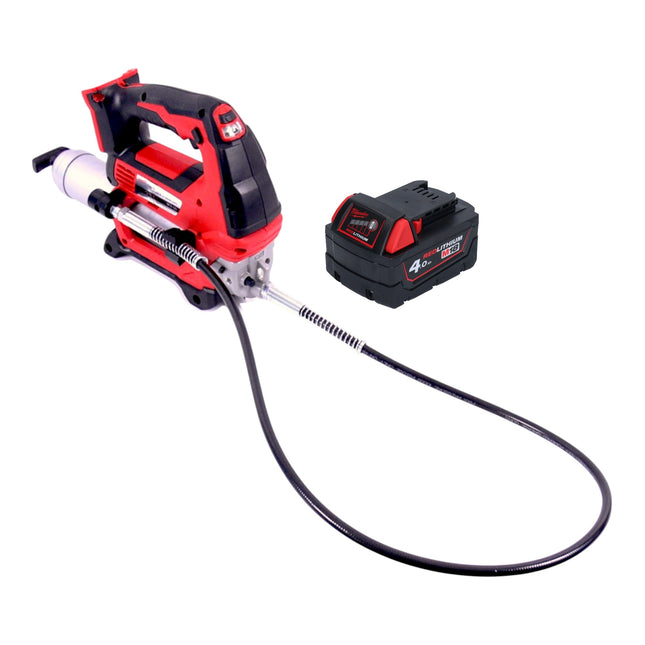 Milwaukee M18 GG 401 Akku Fettpresse 18 V 690 bar 1x Akku 4 0 Ah ohne Ladegeraet 0 - toolbrothers