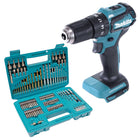 Makita DHP 483 Z Akku Schlagbohrschrauber 18 V 40 Nm Brushless 102 tlg Bit Bohrer Set ohne Akku ohne Ladegeraet 0 - toolbrothers