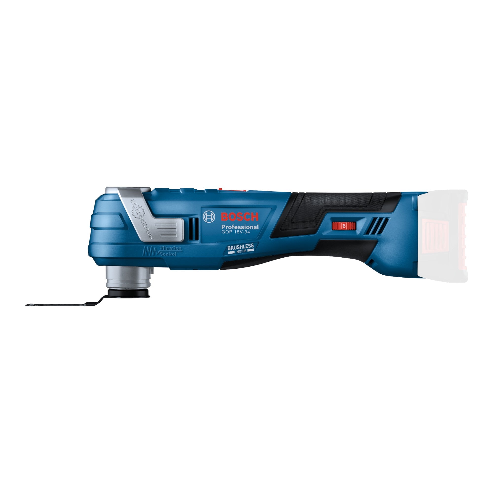 Bosch GOP 18V 34 Professional Akku Multi Cutter 18 V Starlock Plus 1x Akku 5 0 Ah ohne Ladegeraet 1 - toolbrothers