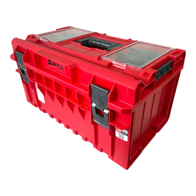 Qbrick System ONE 350 Profi RED ULTRA HD Custom Werkzeugkoffer modularer Organizer 585 x 385 x 320 mm 38 l stapelbar IP66 alte Version 0 - toolbrothers