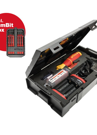 Wiha speedE® Set 2 elektrischer Schraubendreher + 2x Akku 1,5Ah + Ladegerät + SlimBit Box + L-Boxx ( 590T102J ) - Toolbrothers