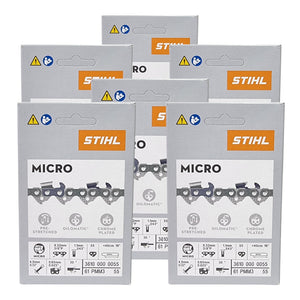 STIHL Picco Micro Mini 3 Sägekette 40 cm 3/8" P 1,1 mm 55 TG 6 Stk. ( 6x 36100000055 )