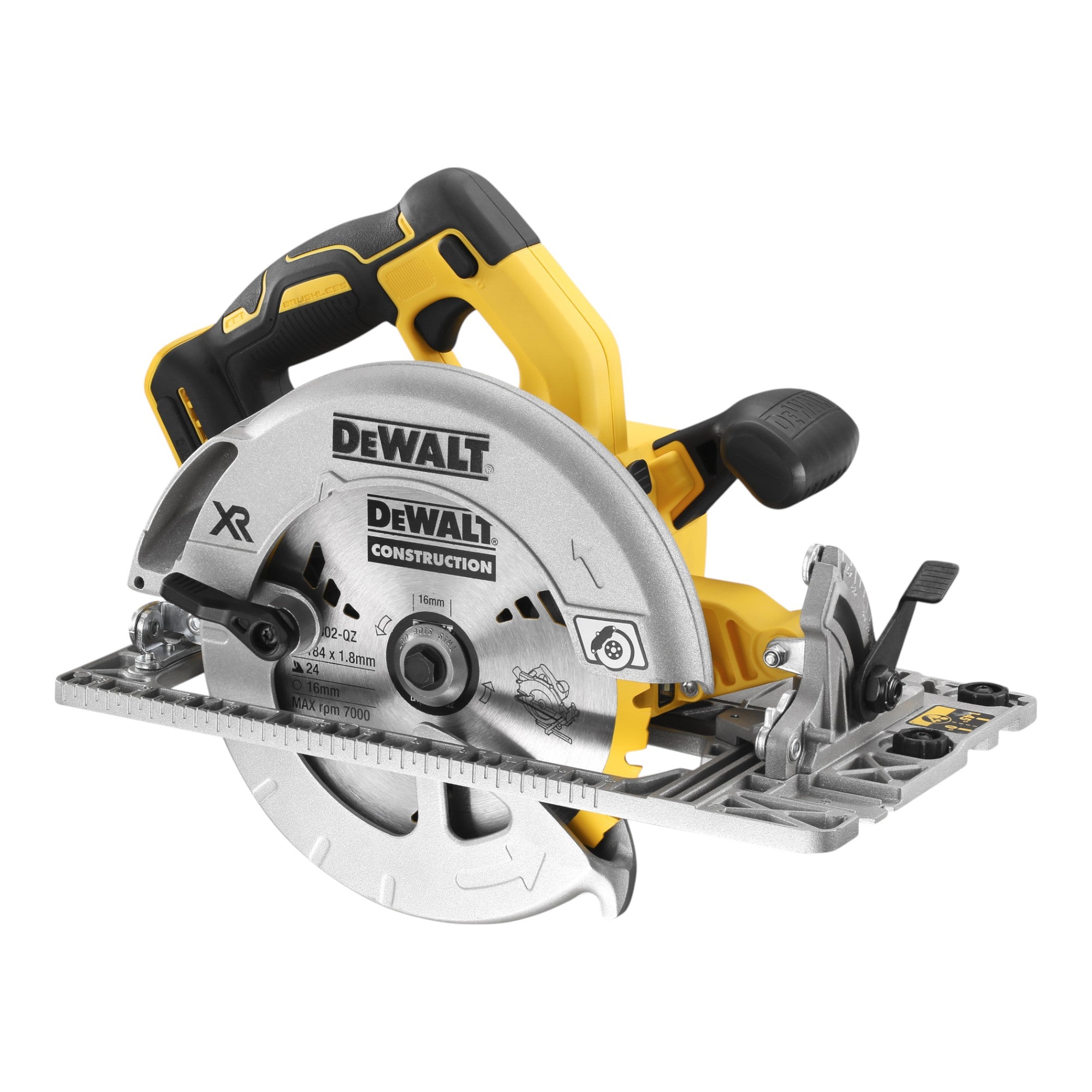 DeWalt DCS 572 N Akku Handkreissaege 18 V 184 mm Brushless 1x Akku 5 0 Ah ohne Ladegeraet 1 - toolbrothers