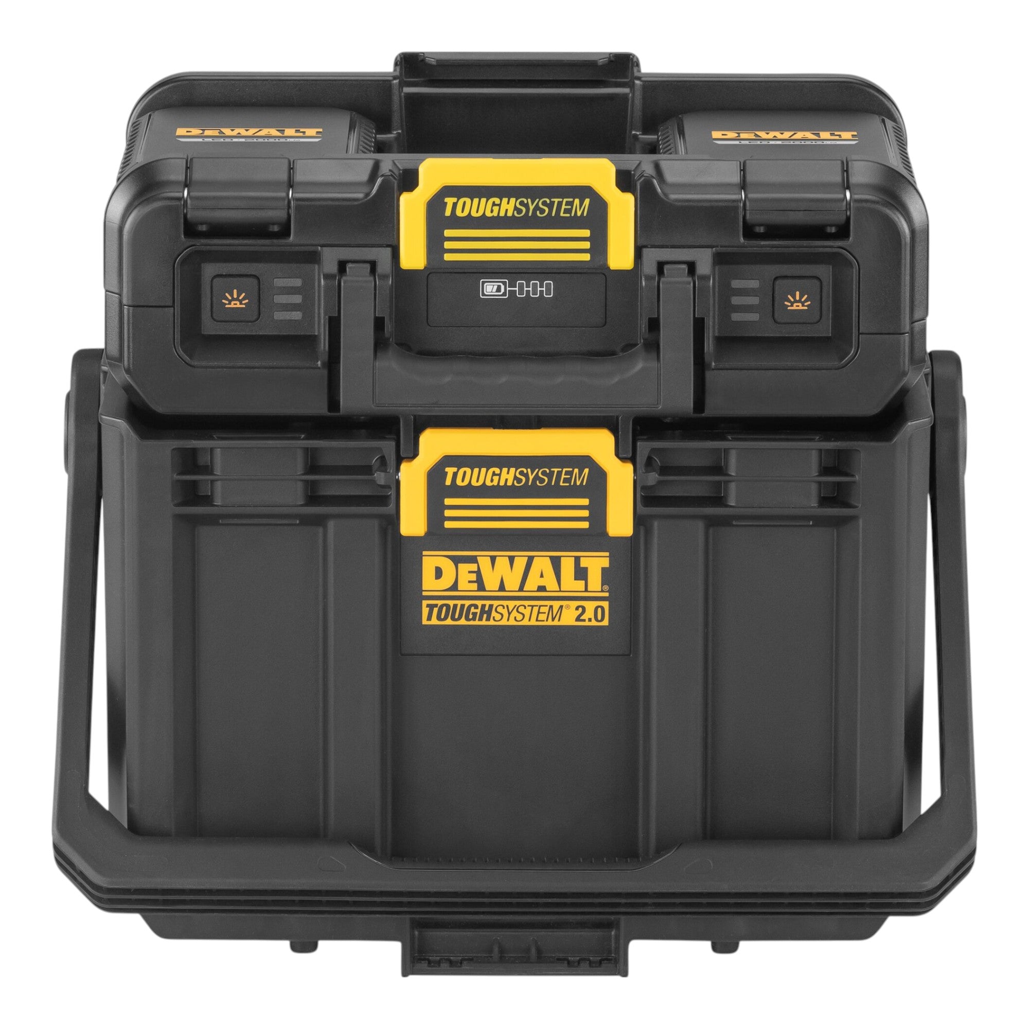 DeWalt DWST08061 1 Werkzeugbox mit integrierten Leuchten 395 x 352 x 255 mm ToughSystem 2 0 1x Powerstack Akku 1 7 Ah Ladegeraet 1 - toolbrothers