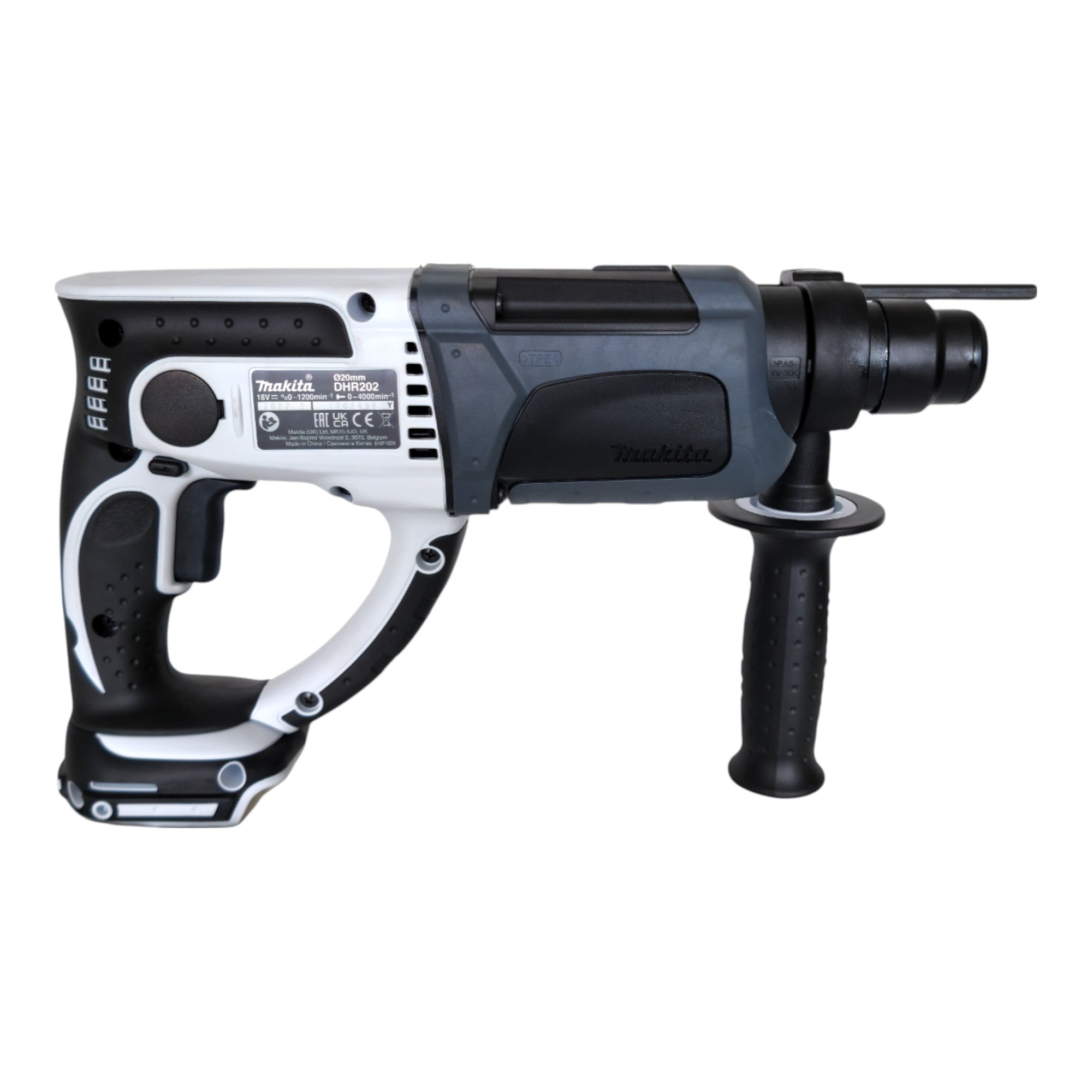 Makita DHR 202 RTW Akku Bohrhammer 18 V 20 mm 2 0 J weiss 2x Akku 5 0 Ah Ladegeraet 4 - toolbrothers
