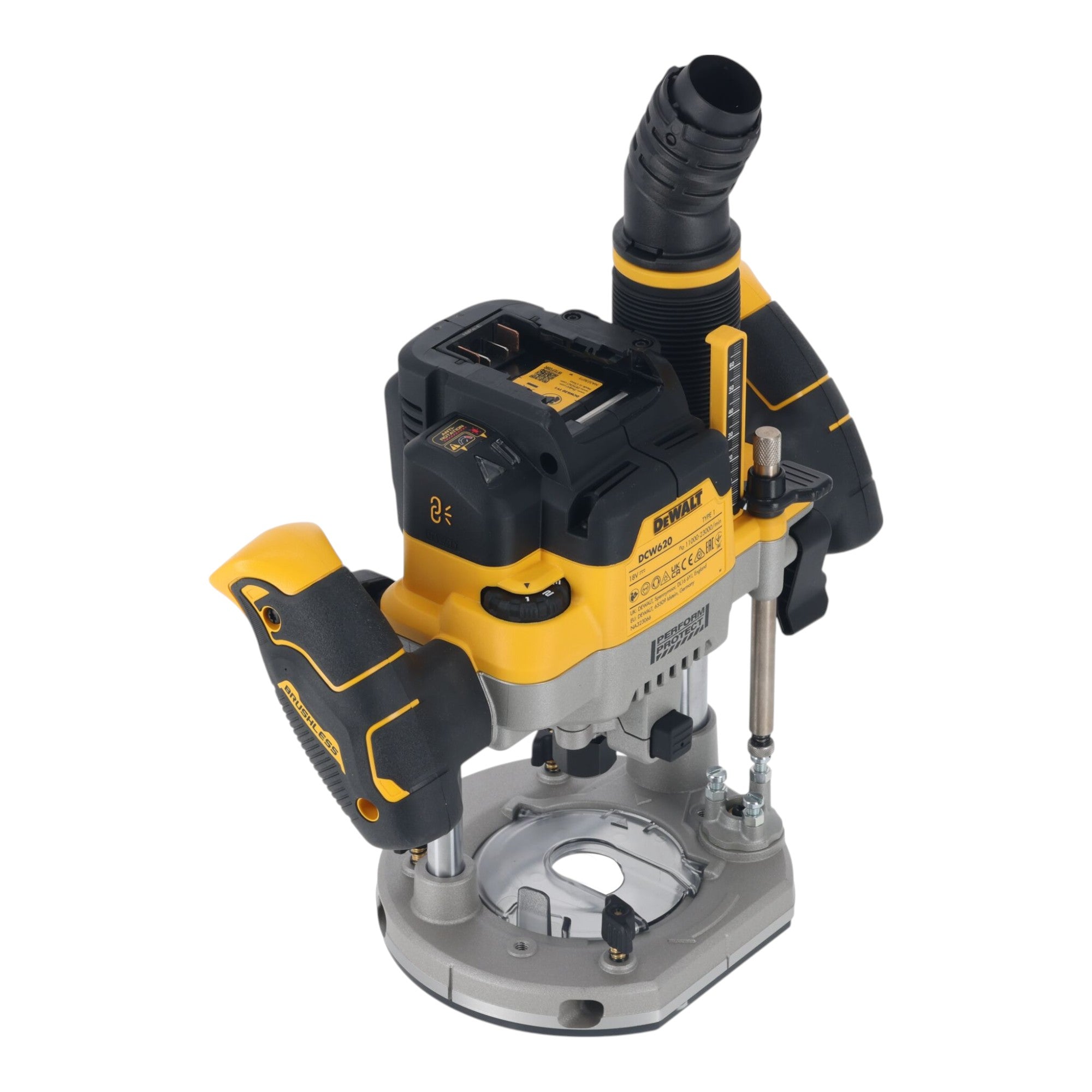 DeWalt DCW 620 P2T Akku Oberfraese 18 V 12 mm Brushless 2x Akku 5 0 Ah Ladegeraet TSTAK 1 - toolbrothers