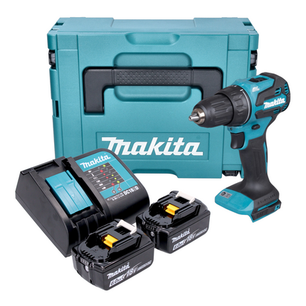Makita DDF 490 SGJ Akku Bohrschrauber 18 V 65 Nm 1 2 Brushless 2x Akku 6 0 Ah Ladegeraet Makpac 0 - toolbrothers