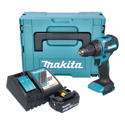Makita DDF 490 RF1J Akku Bohrschrauber 18 V 65 Nm 1 2 Brushless 1x Akku 3 0 Ah Ladegeraet Makpac 0 - toolbrothers
