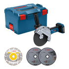 Bosch GWS 18V 180 P Professional Akku Winkelschleifer 18 V 180 mm 06019H6L02 Brushless L Boxx ohne Akku ohne Ladegeraet 0 - toolbrothers