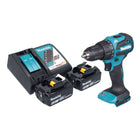 Makita DHP 490 RG Akku Schlagbohrschrauber 18 V 65 Nm Brushless 2x Akku 6 0 Ah Ladegeraet 0 - toolbrothers