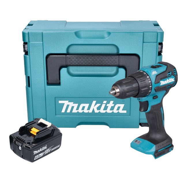 Makita DHP 490 G1J Akku Schlagbohrschrauber 18 V 65 Nm Brushless 1x Akku 6 0 Ah Makpac ohne Ladegeraet 0 - toolbrothers