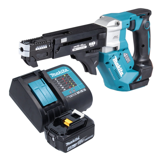 Makita DFR 552 SM1 Akku Magazinschrauber 18 V 25 55 mm Brushless 1x Akku 4 0 Ah Ladegeraet 0 - toolbrothers