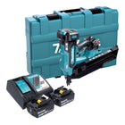 Makita DBN 901 RGK Akku Nagler 18 V 50 90 mm Brushless 2x Akku 6 0 Ah Ladegeraet Koffer 0 - toolbrothers