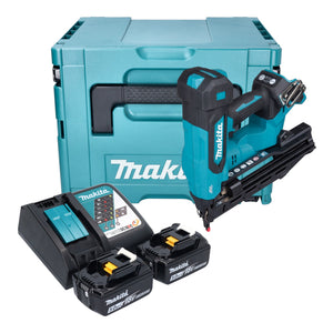 Makita DBN 610 RTJ Akku Stauchkopfnagler 18 V 32 - 64 mm Brushless + 2x Akku 5,0 Ah + Ladegerät + Makpac