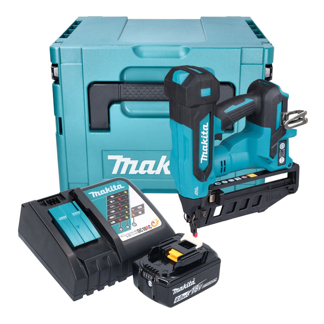 Makita DBN 601 RG1J Akku Nagler 18 V 19 64 mm Brushless 1x Akku 6 0 Ah Ladegeraet Makpac 0 - toolbrothers