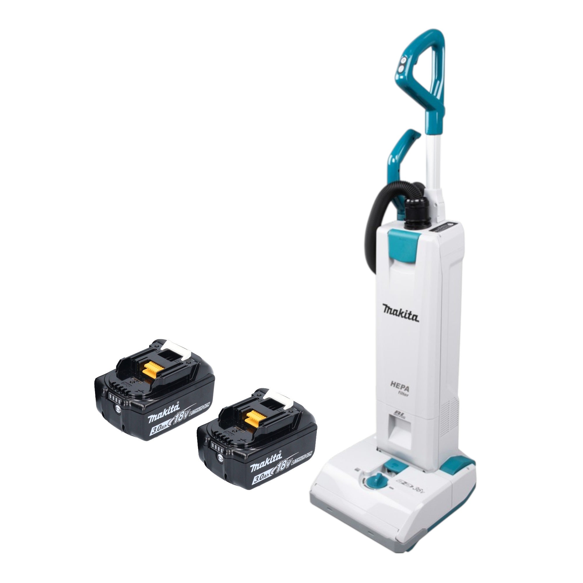Makita DVC 560 F2 Akku Staubsauger 36 V 2x 18 V 5 l Brushless 2x Akku 3 0 Ah ohne Ladegeraet 0 - toolbrothers