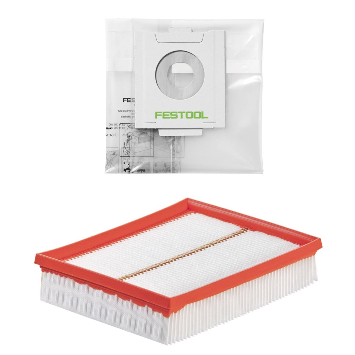 Festool CTM 48 E AC CLEANTEC Absaugmobil 48l Staubkl. M ( 574991 ) + Vorabscheider + Zubehör - Toolbrothers