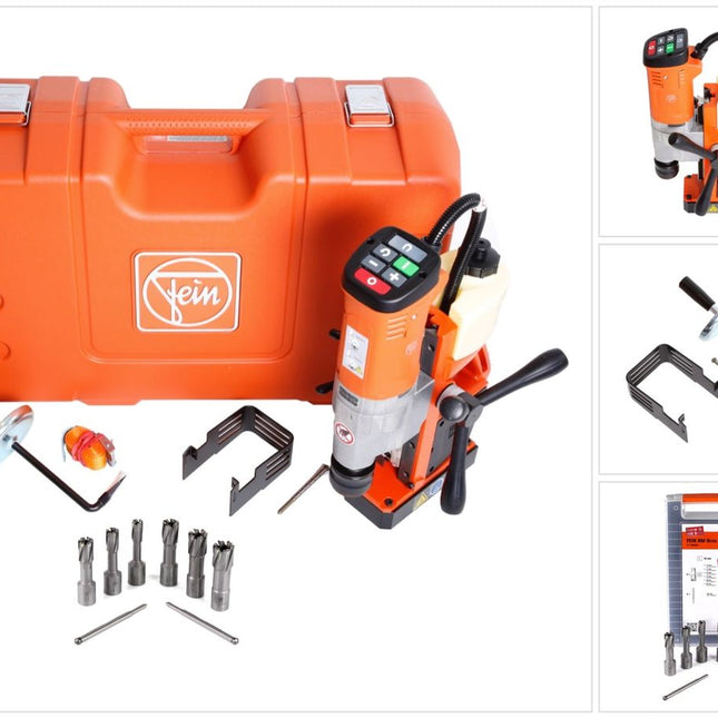 FEIN KBU 35 QW Universal Magnet Kernbohrmaschine 1100 Watt bis 35 mm + 8 tlg. Kernbohrer-Set Ultra - Toolbrothers