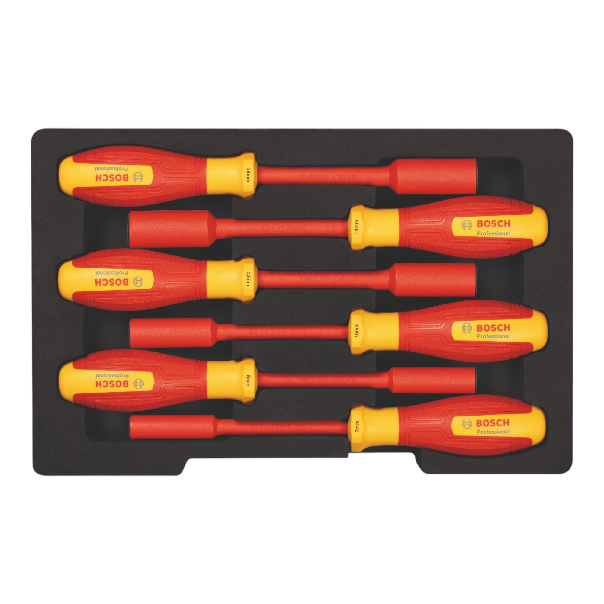 Bosch Professional VDE Steckschluessel Set 6 tlg 1600A02NF3 7 8 10 12 13 14 mm 1 - toolbrothers
