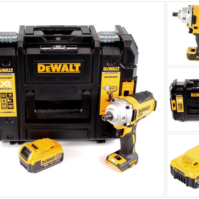DeWalt DCF 894 NT Akku Schlagschrauber 18 V 447 Nm 1/2" Brushless + 1x Akku 4,0 Ah + TSTAK - ohne Ladegerät - Toolbrothers