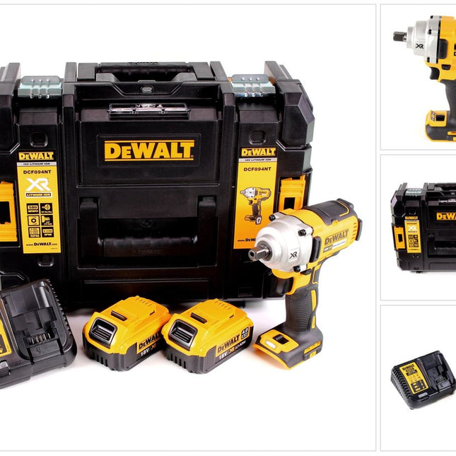 DeWalt DCF 894 M2 Akku Schlagschrauber 18 V 447 Nm 1/2" Brushless + 2x Akku 4,0 Ah + Ladegerät + TSTAK - Toolbrothers