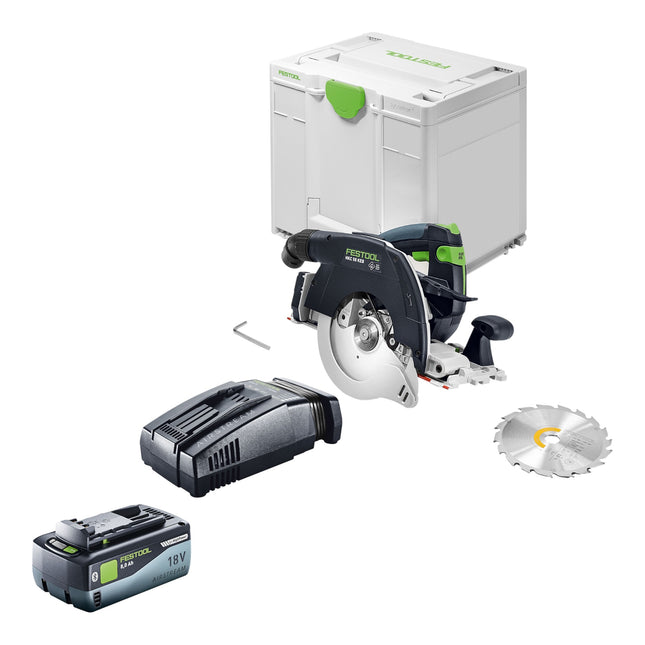 Festool HKC 55 KEB Basic Akku Handkreissaege 18 V 160 mm Brushless 1x Akku 8 0 Ah Ladegeraet Systainer 0 - toolbrothers