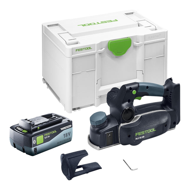 Festool HLC 82 EB Basic Akku Hobel 18 V 82 mm Brushless 1x Akku 8 0 Ah Systainer ohne Ladegeraet 0 - toolbrothers