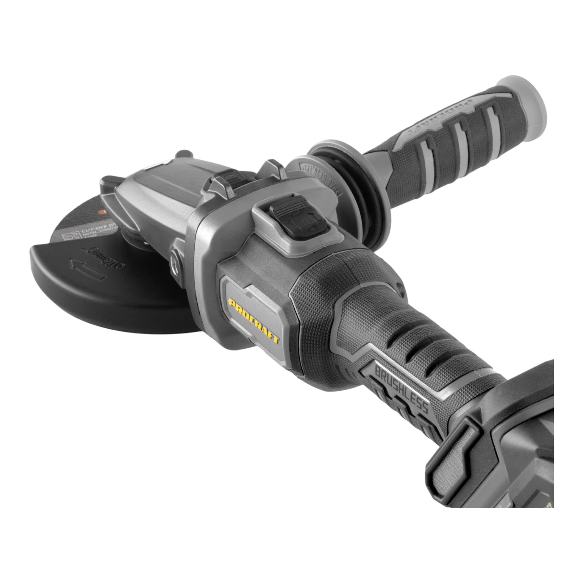 Procraft Industrial AG125Cbb Akku Flachkopf Winkelschleifer 20 V 125 mm Brushless Solo ohne Akku ohne Ladegeraet 3 - toolbrothers