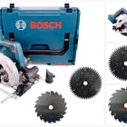 Bosch GKS 18V-57 G Akku Kreissäge 18V 165 mm Solo in L-Boxx ( 06016A2101 ) + 3x Kreissägeblatt - Toolbrothers