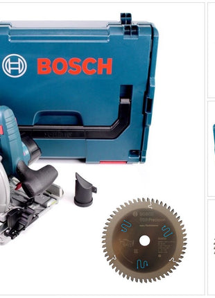 Bosch GKS 18V-57 G Akku Kreissäge 18V 165 mm Solo in L-Boxx ( 06016A2101 ) + 1x Bosch Kreissägeblatt für Multi Material ( 2608642387 ) - Toolbrothers