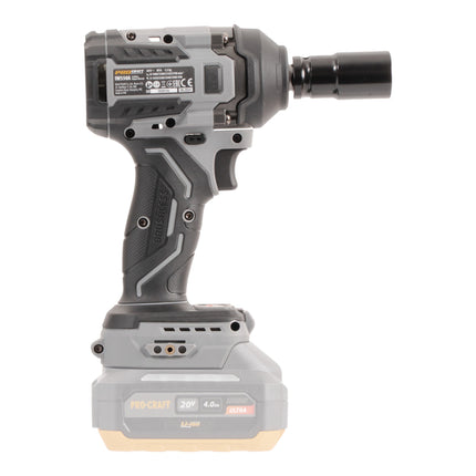 Procraft Industrial IW550Abb Akku Schlagschrauber 20 V 550 Nm 1 2 2x Akku 2 0 Ah Ladegeraet 4 - toolbrothers