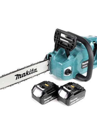 Makita DUC 353 M2 Akku Kettensäge 36V ( 2x18V ) Brushless 35 cm + 2x 4,0 Ah Akku - ohne Ladegerät - Toolbrothers