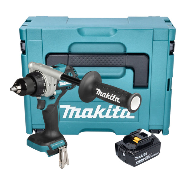 Makita DDF 492 T1J Akku Bohrschrauber 18 V 141 Nm Brushless 1x Akku 5 0 Ah Makpac ohne Ladegeraet 0 - toolbrothers